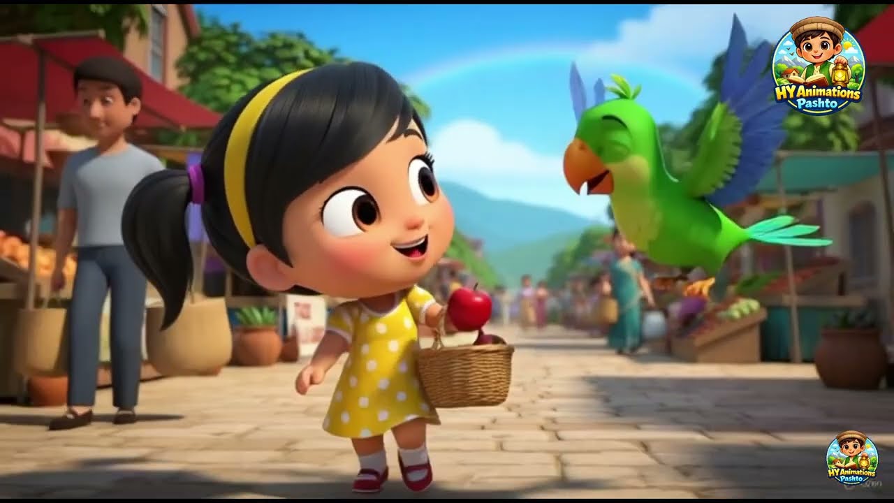 meena aw tooti | fairy tails | pashto cartoon kahani