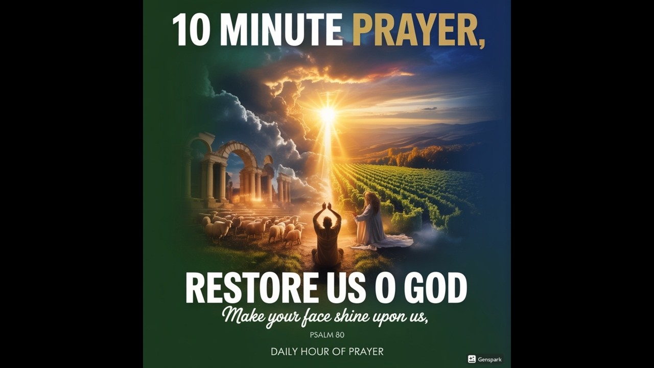 10 Minute Prayer: Restore Us O God | Psalm 80 | Daily Hour of Prayer