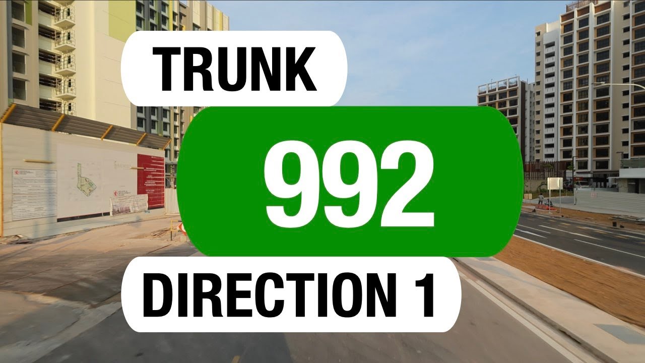 Tower Transit Trunk 992 (Direction 1) | Bus Service Route Visual