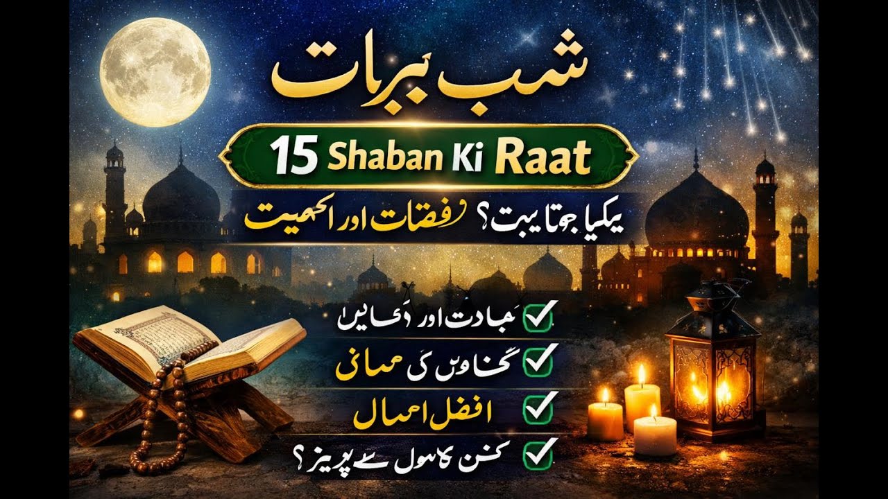 Shab-e-Baraat | 15 Shaban Ki Raat Kya Hota Hai? Fazilat Aur Ahmiyat