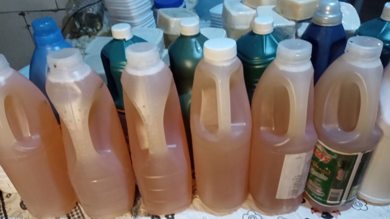 #iniciantes#COMO FAZER SABÃO LÍQUIDO COM UM LITRO DE ÓLEO