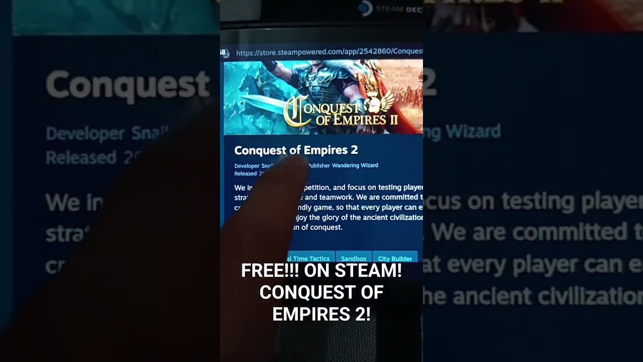 #shorts FREE!!! ON STEAM! CONQUEST OF EMPIRES 2!