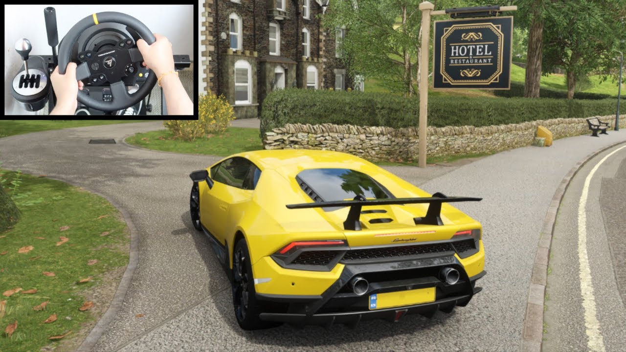 Forza Horizon 4 Lamborghini Huracan Performante (Steering Wheel + Paddle Shifter) Gameplay