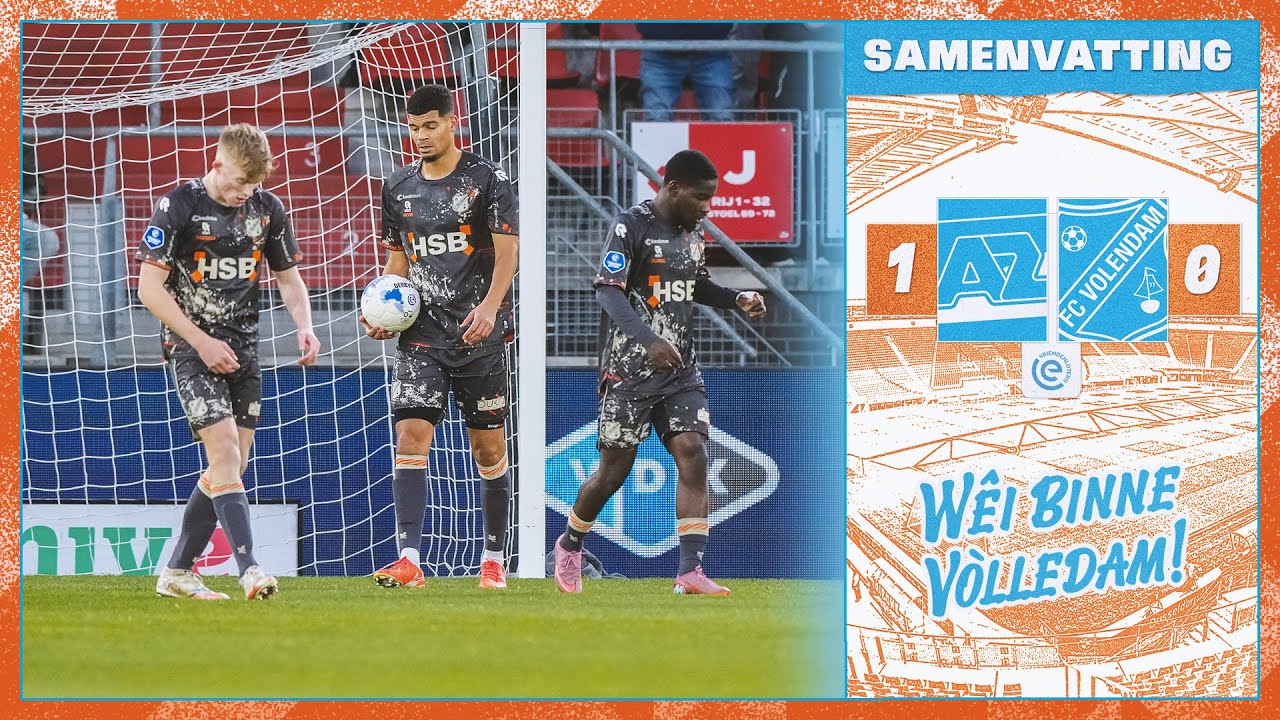 😞 Valse start tijdens jaarsopener | Samenvatting AZ - FC Volendam: 1 - 0 (2025-2026)