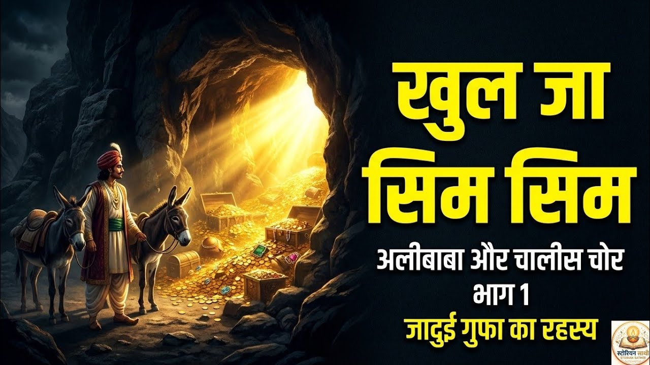 अलीबाबा और चालीस चोर: जादुई गुफा का रहस्य (भाग 1) #alibaba # खुलजासिमसिम 