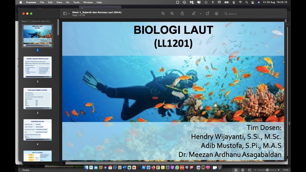 Biologi Laut (#1) - Brief History of Marine Biology