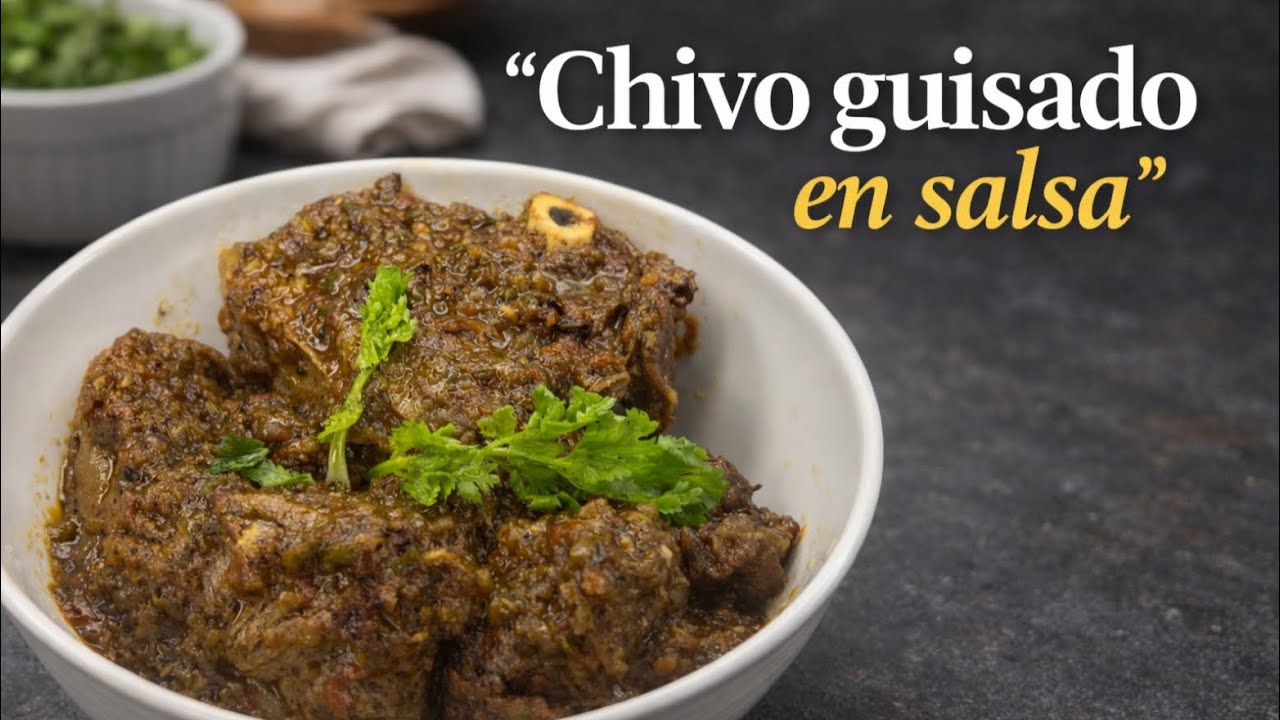 Chivo guisado en salsa criolla😋