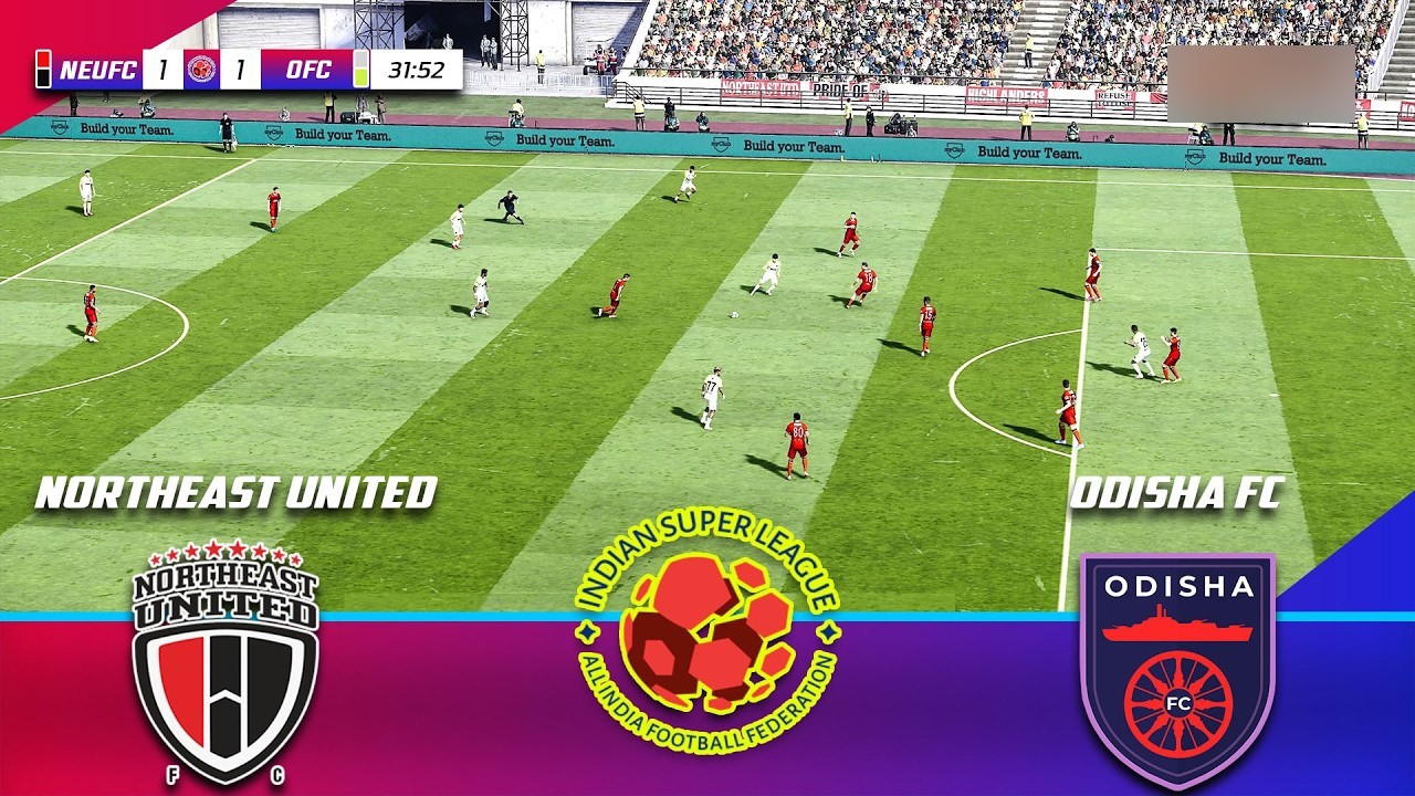 ⚡NorthEast United FC против Odisha FC: ISL 2025-26 🔥 #isl #northeastunitedfc #odishafc