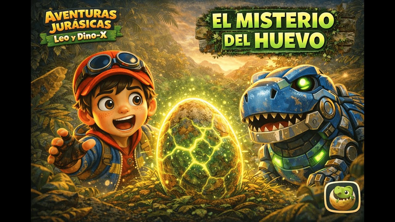Aventuras Jurásicas | Leo y Dino-X 🦖EP3 – El Misterio del Huevo 🥚✨