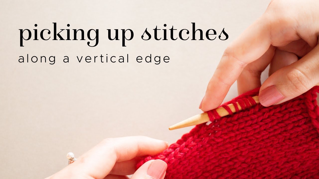 Knitting tutorial: picking up stitches
