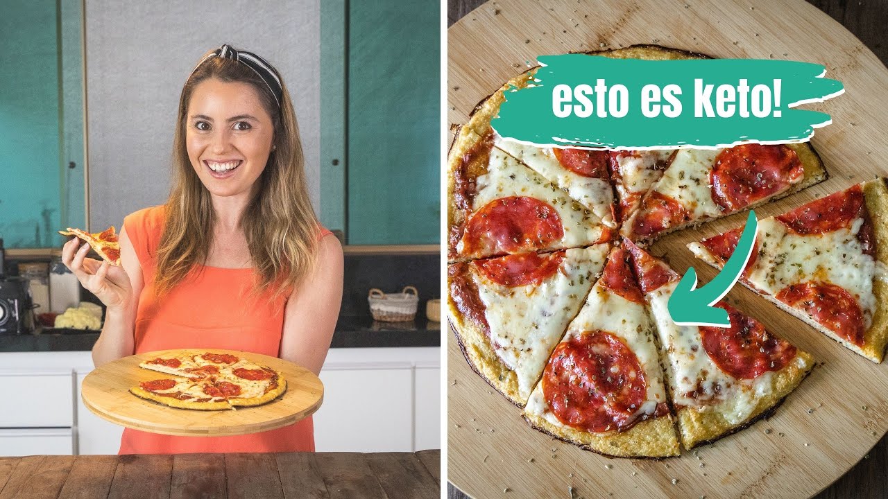 Pizza de Coliflor KETO, sin harina!