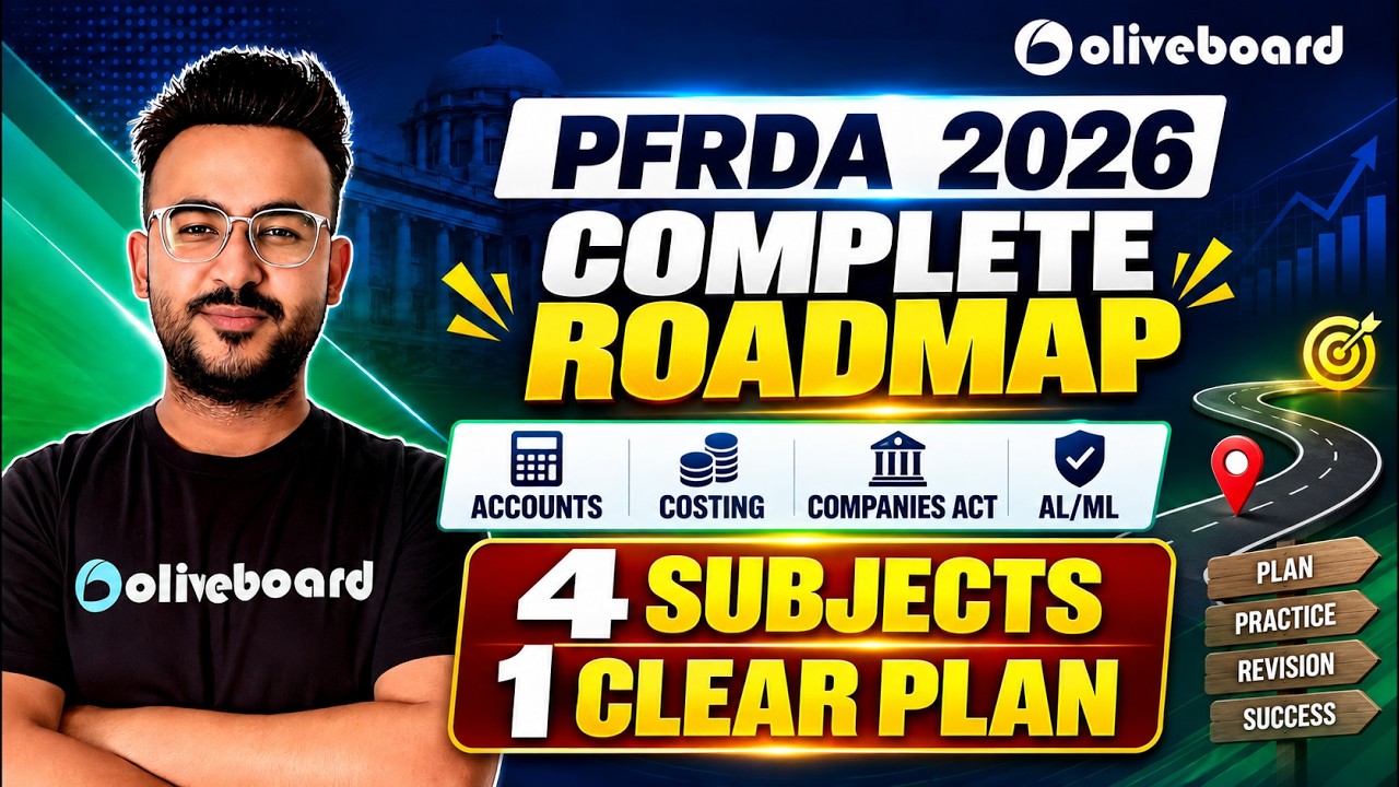 PFRDA Grade A 2026 | Complete Roadmap For Accounts, Costing, Companies Act & AI/ML