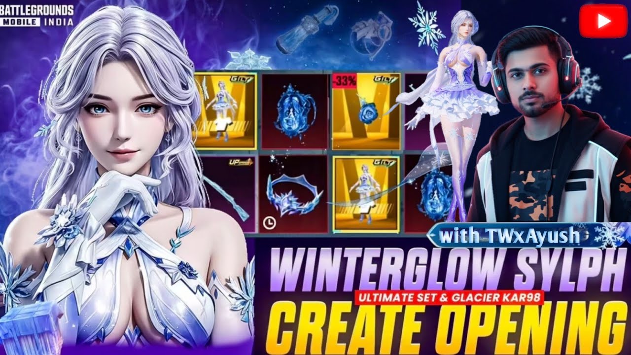 BGMI Winterglow Set Crate Opening | New Winter Update ❄️ | #bgmi #new #viral #viralvideo 