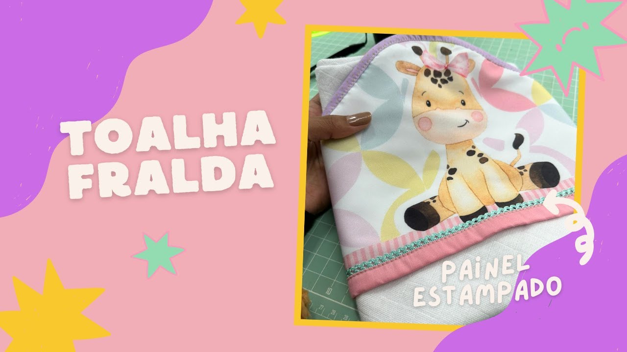 Toalha Fralda - Painel estampado [viés descomplicado]