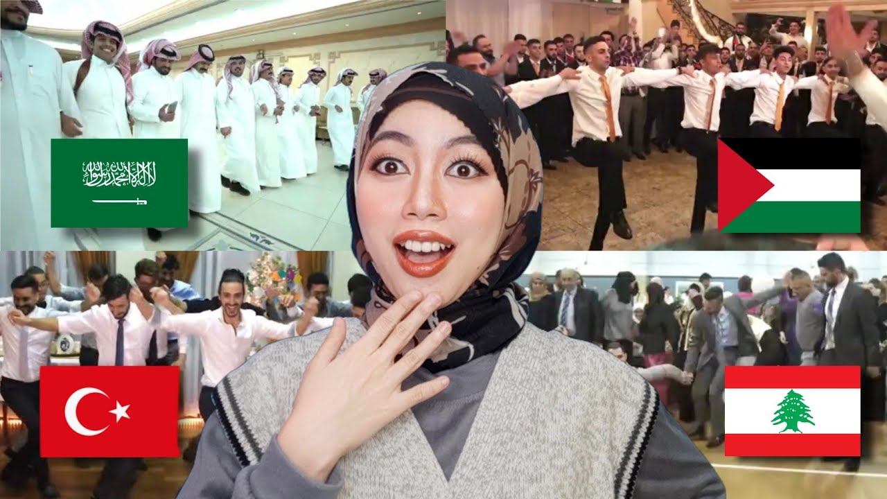 Middle East Wedding Dance | Turkey, Saudi Arabia, Palestine, Egypt, Lebanon | Indonesian Reaction