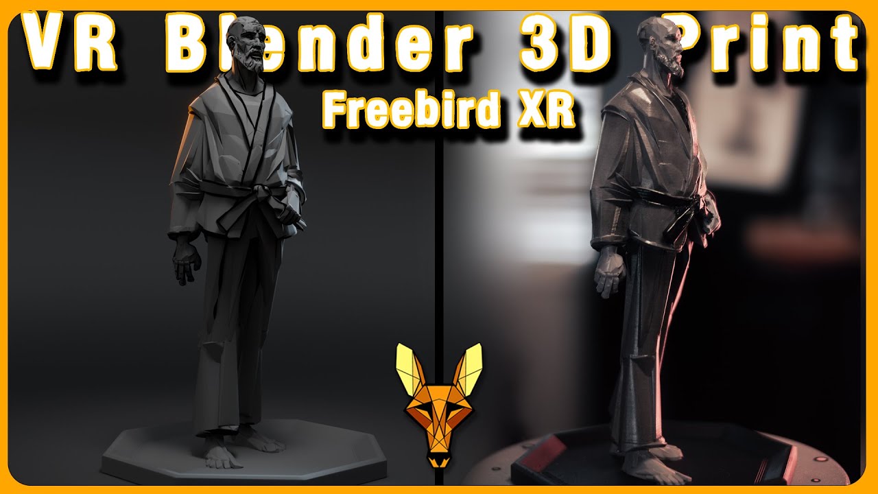 VR Sculpting My BJJ coach in Blender
