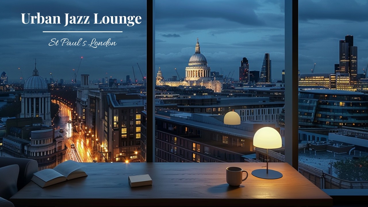 Minimal Jazz Piano for Study & Focus | St Paul&rsquo;s Cathedral London Night Ambience