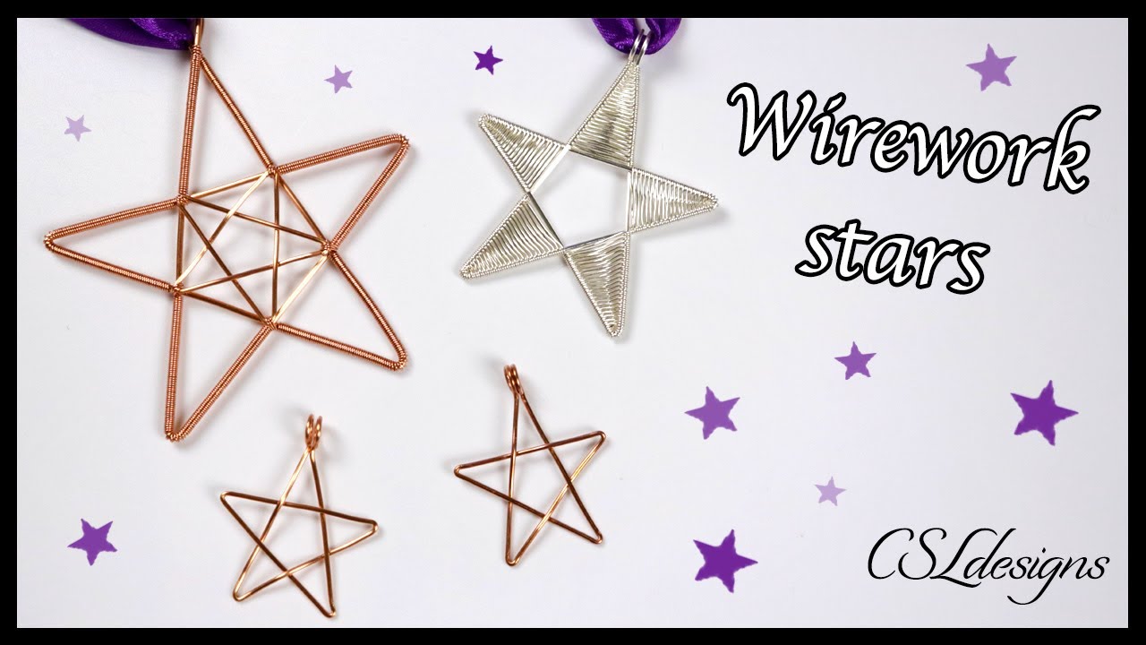 ⭐️ Звезды из проволоки ⭐️ Рождественские украшения или декорации