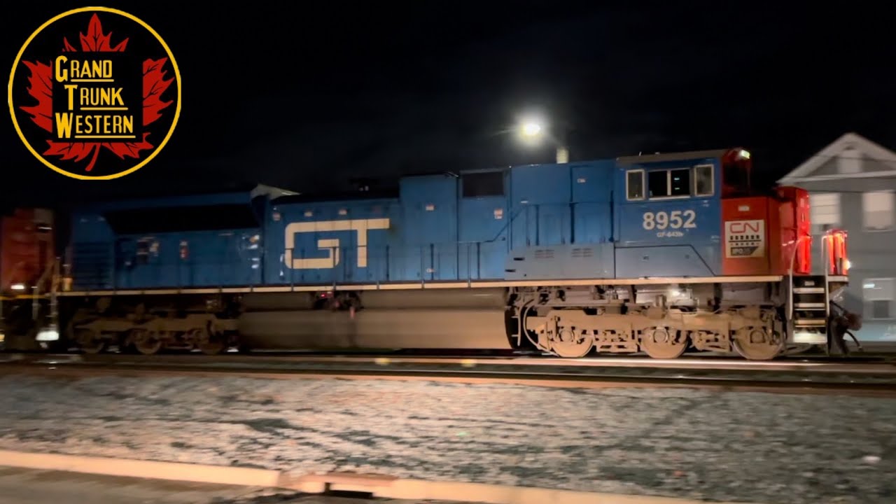 Chasing CN 8952 Grand Trunk Western Heritage leading B661, Amtrak Dash 8 on P051, and much more!
