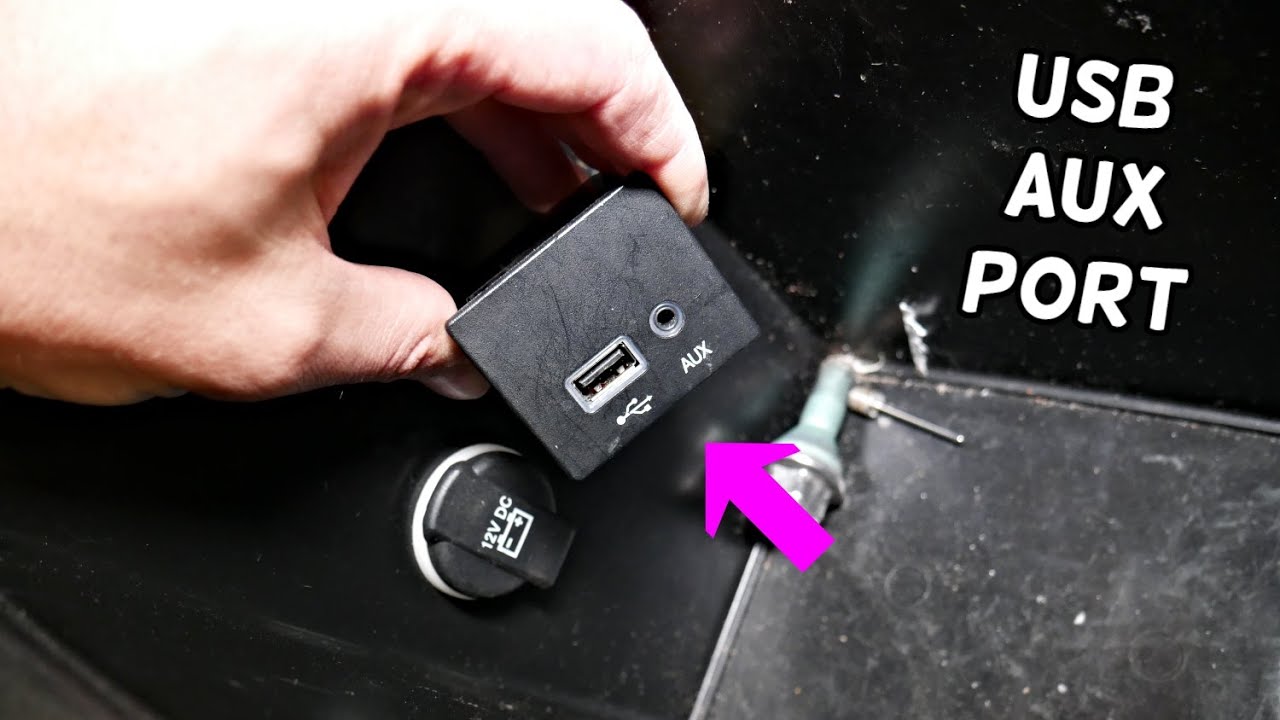 DODGE DART AUX PORT, USB PORT REPLACEMENT REMOVAL. AUX NOT WORKING