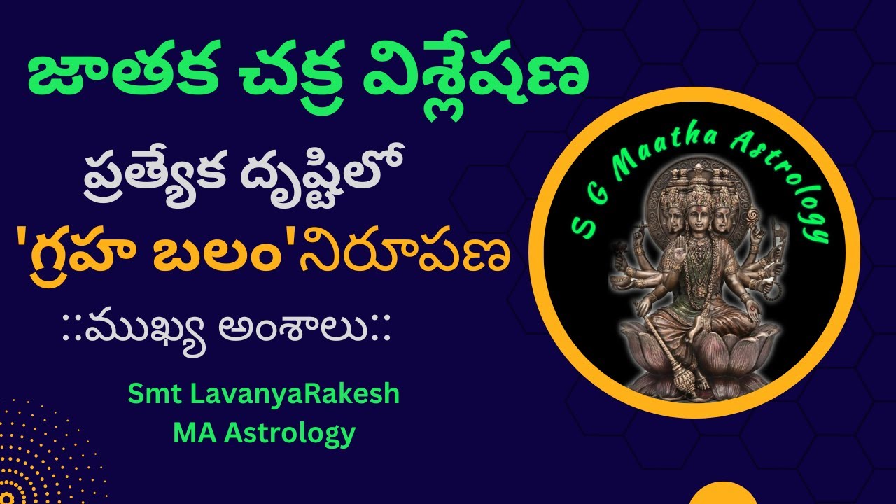 Strength of A Planet Special Aspect/Results/జాతక చక్ర విశ్లేషణలో ప్రత్యేక దృష్టి తో గ్రహ &భావ బలం✍️