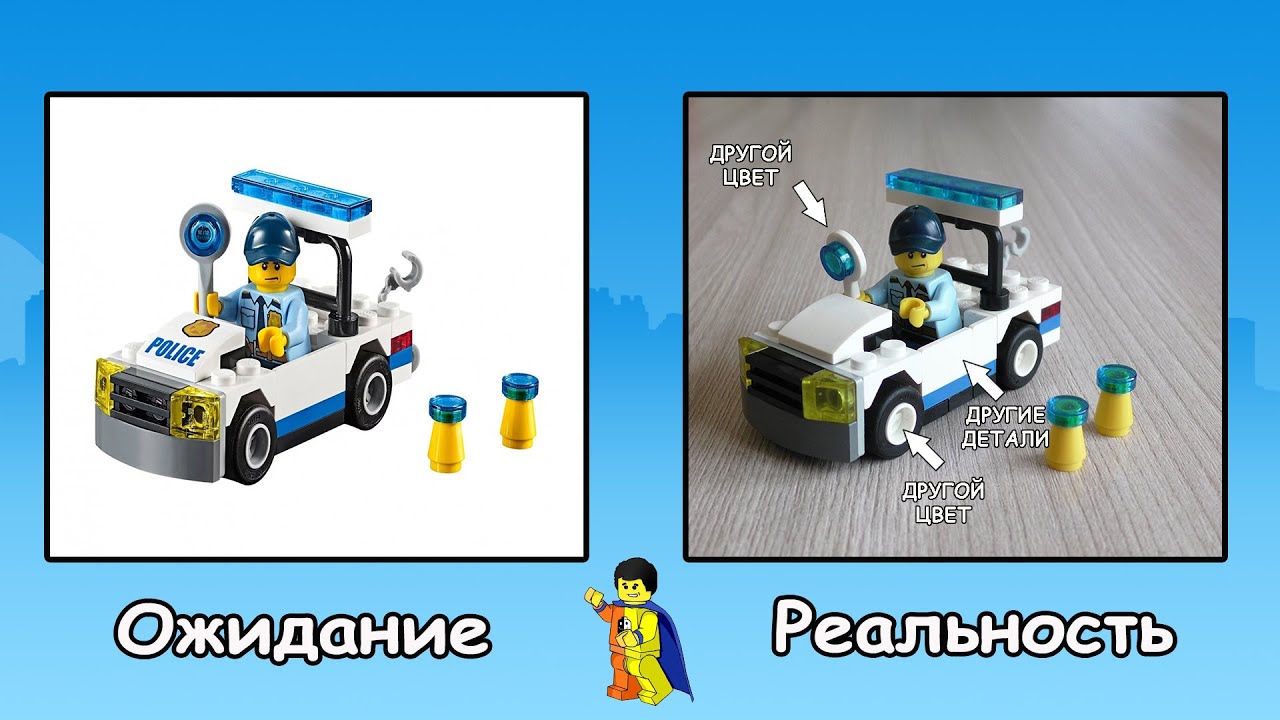 Lego Polybag #56 - Полицейская машина 30352