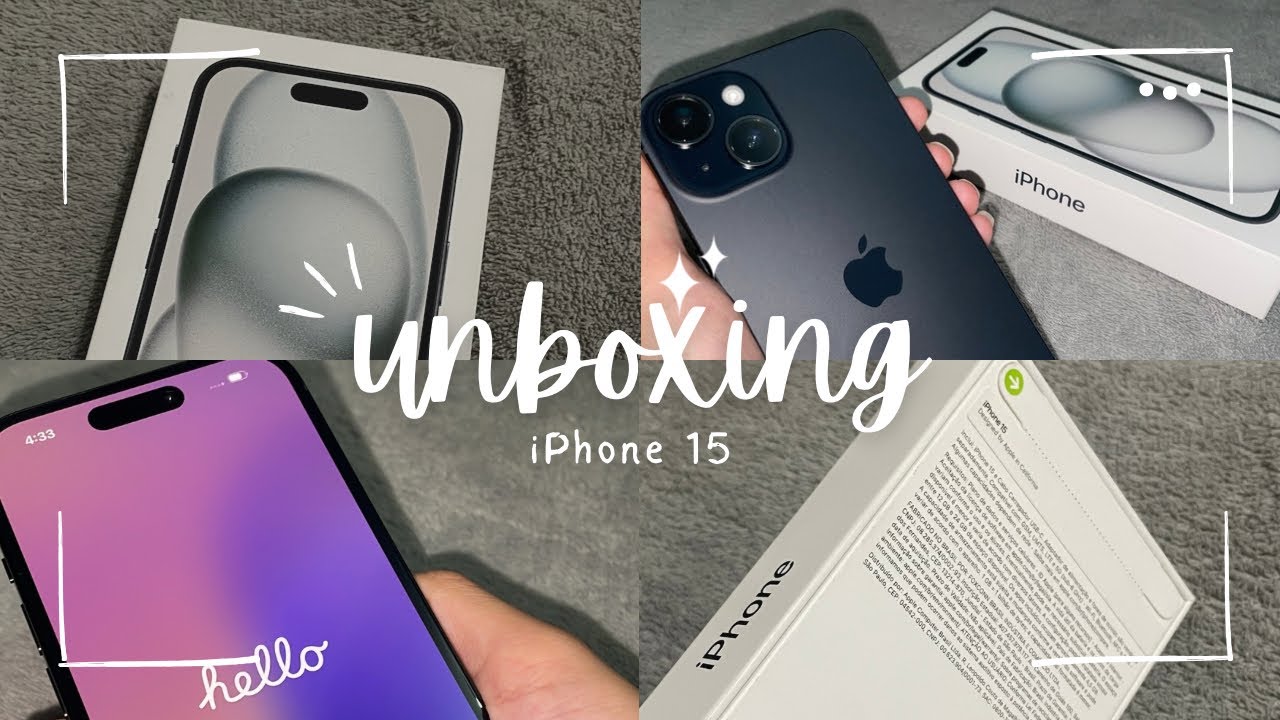 Unboxing - iPhone 15 preto - 256gb