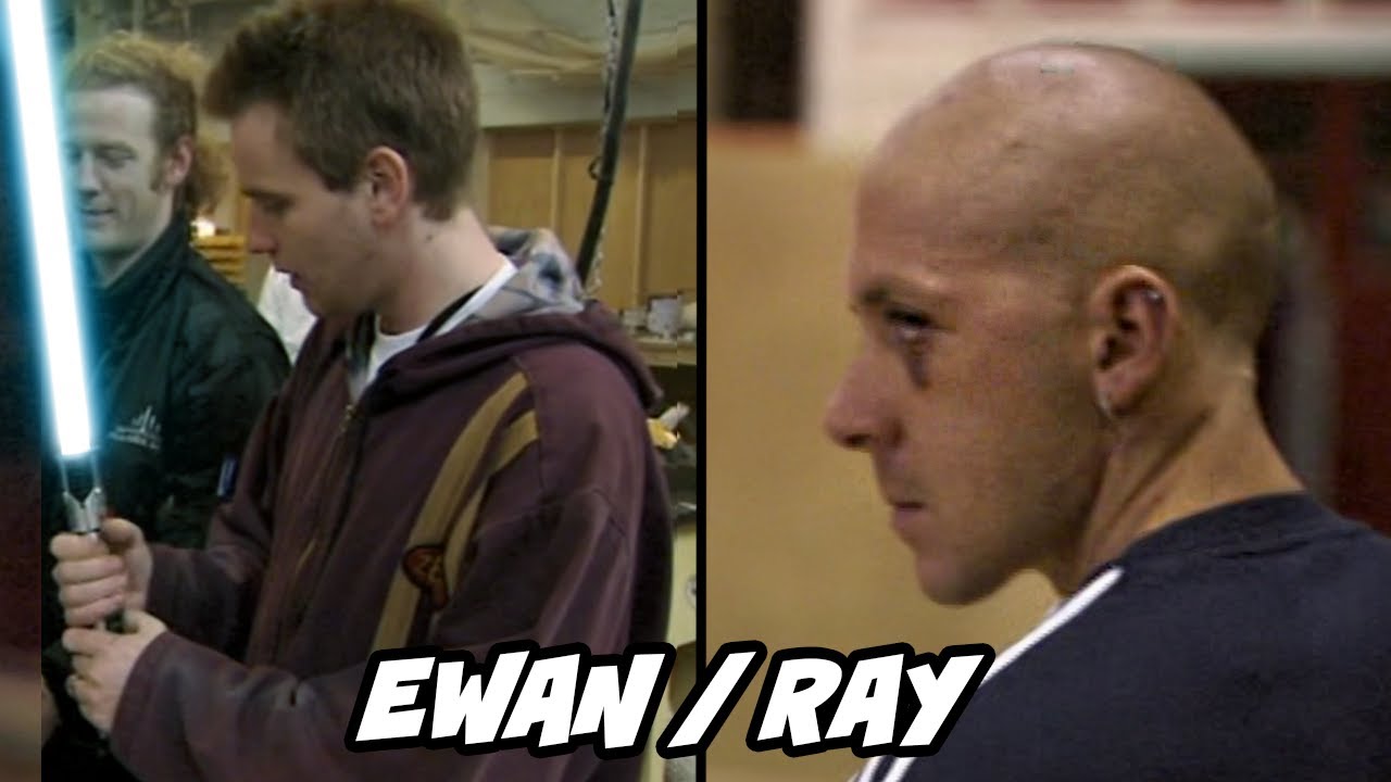 Ewan McGregor Chooses Obi-Wan's Lightsaber and Ray Park Trains