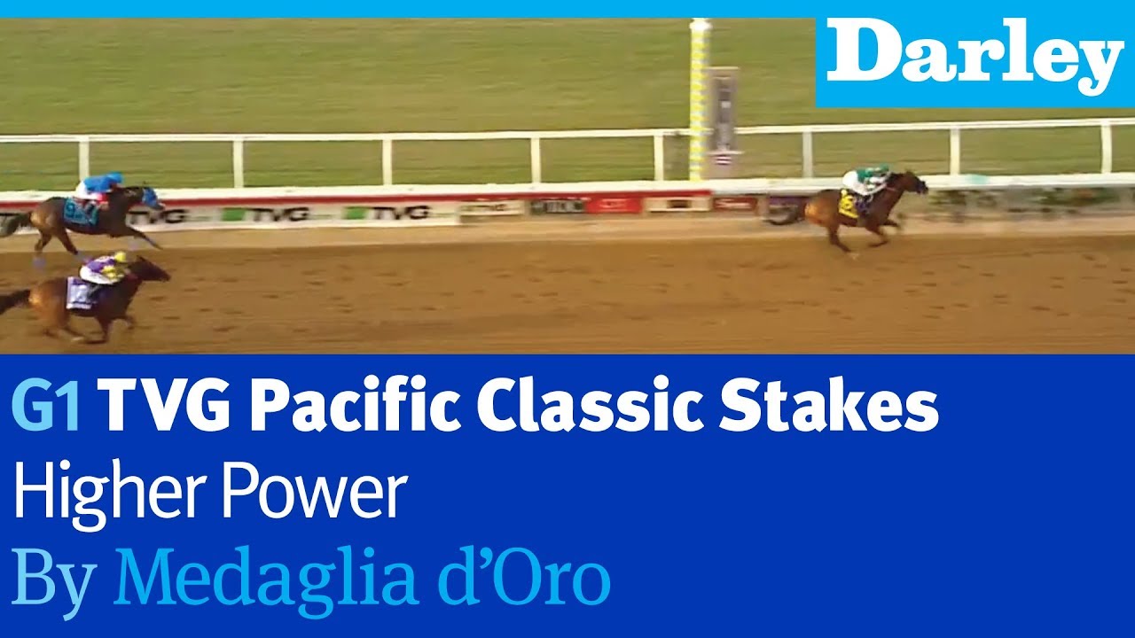Higher Power by Medaglia d'Oro wins the G1 TVG Pacific Classic Stakes at Del Mar