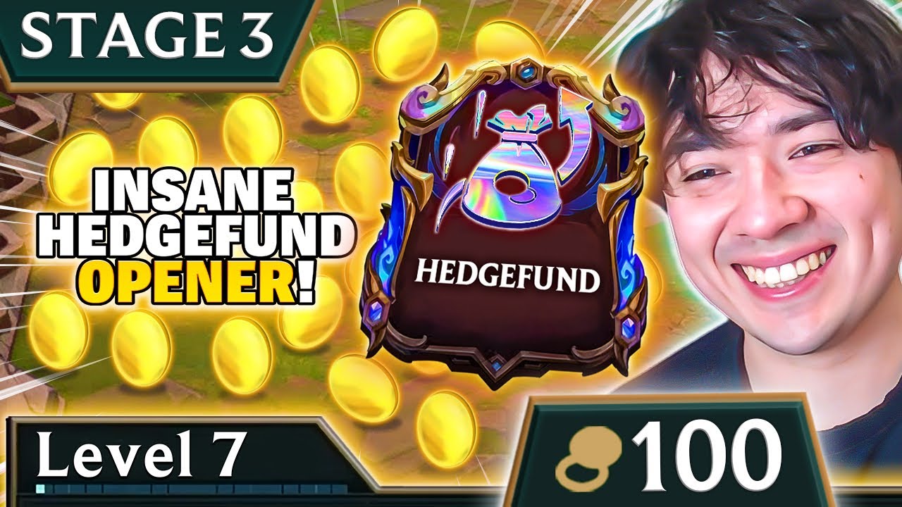 I Had 50 GOLD At 2-3 With Hedgefund... By Stage 3 I Was Level 7 With 100 GOLD!