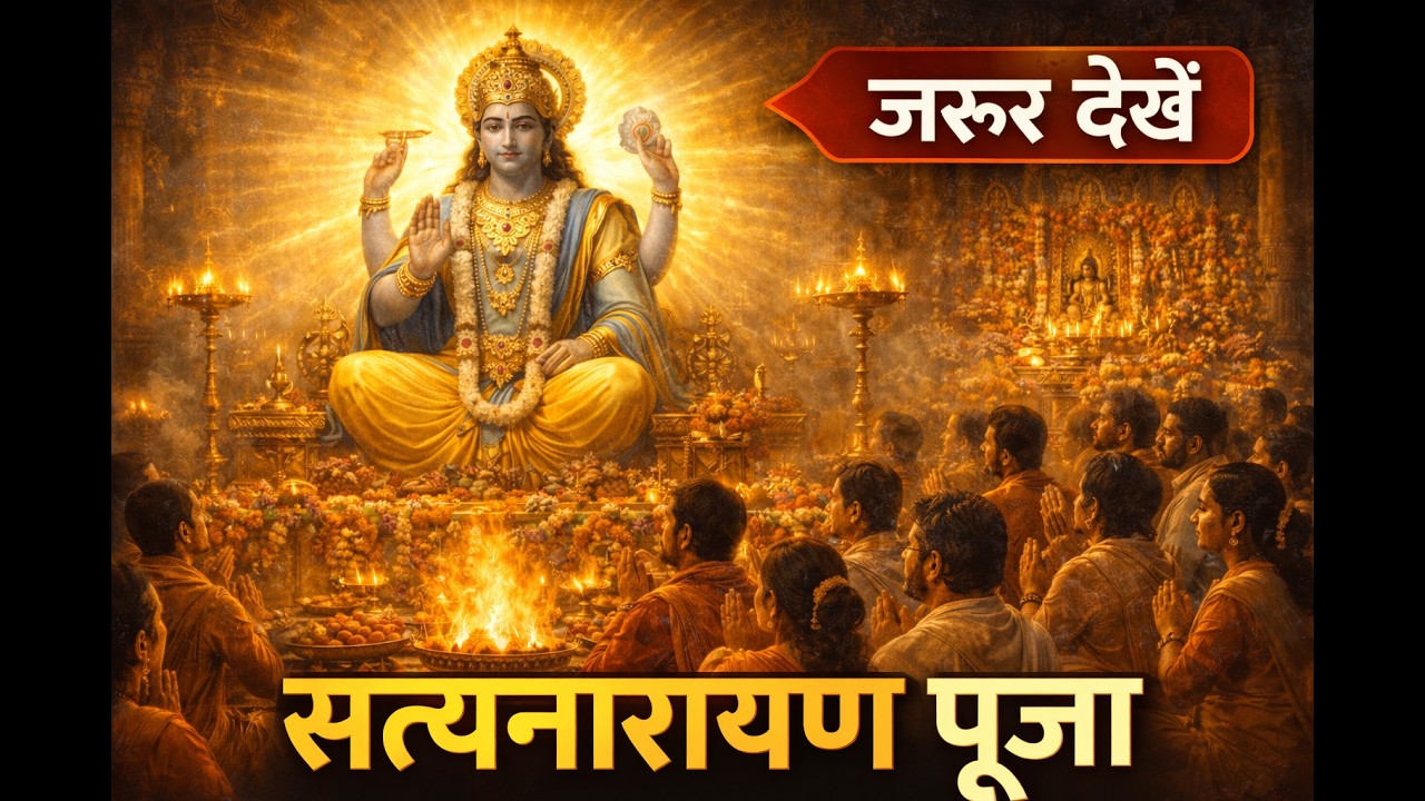 सत्यनारायण व्रत कथा Full | Satyanarayan Katha in Hindi | Blessings of Vishnu | #satyanarayan #video