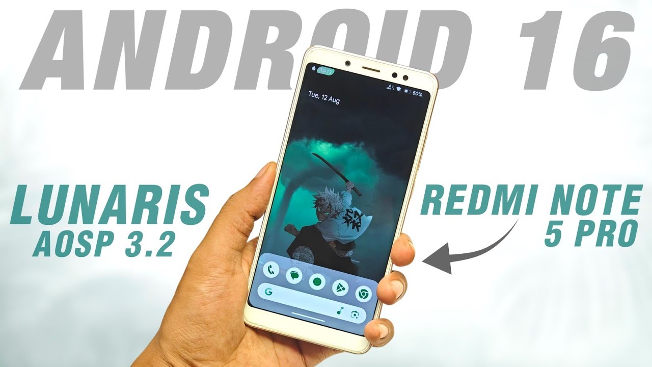 Finally ⚡ Lunaris AOSP 3.2 Android 16 Is Here 🤩 Redmi Note 5 Pro | AWESOME Custom Rom | Review