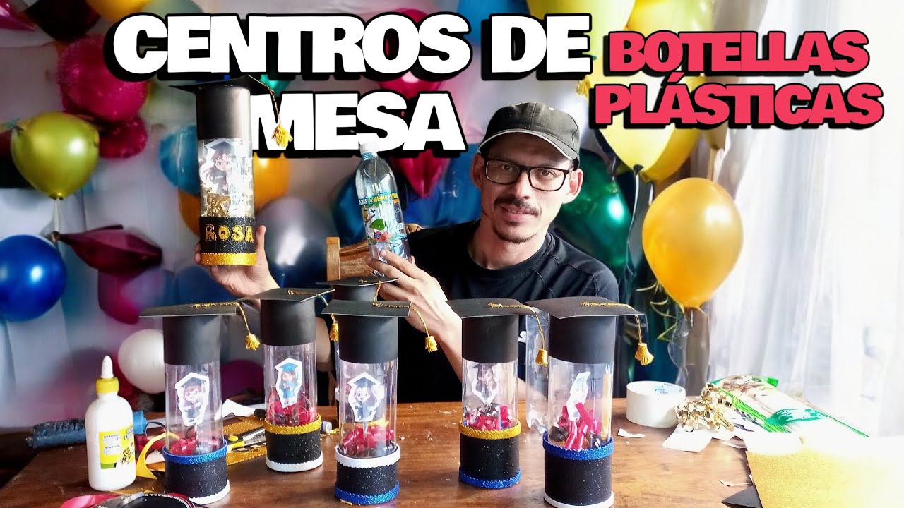 ♻️ Recicla Botellas Plásticas/Crea increíbles Centros de Mesa