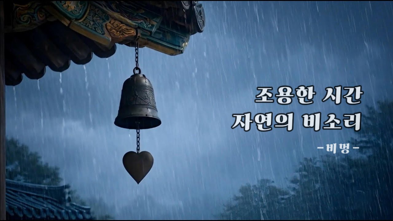 비멍 | 처마 끝 풍경종과 빗소리 3시간 | Rain ASMR (3 Hours)