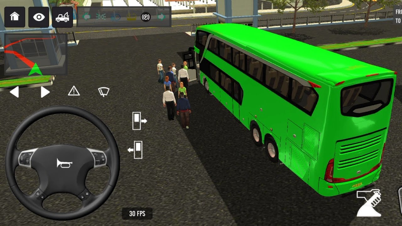 Euro Bus Driving Game Public Transportation 2024 - Indonesia Bus Simulator Android Gameplay #97