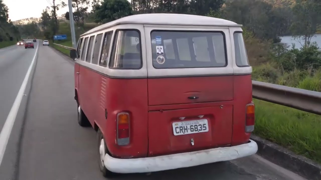 Kombi 1984 Teste após manutenção corretiva do motor de partida