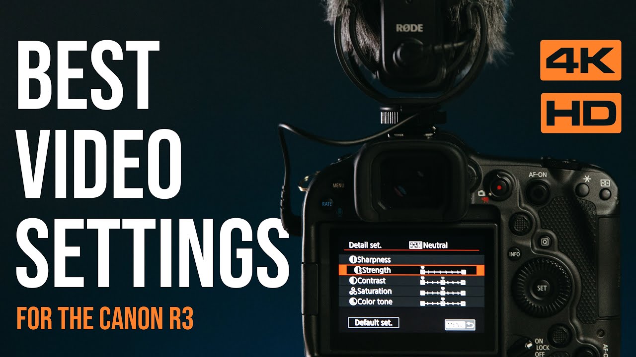 the BEST video settings for the Canon R3