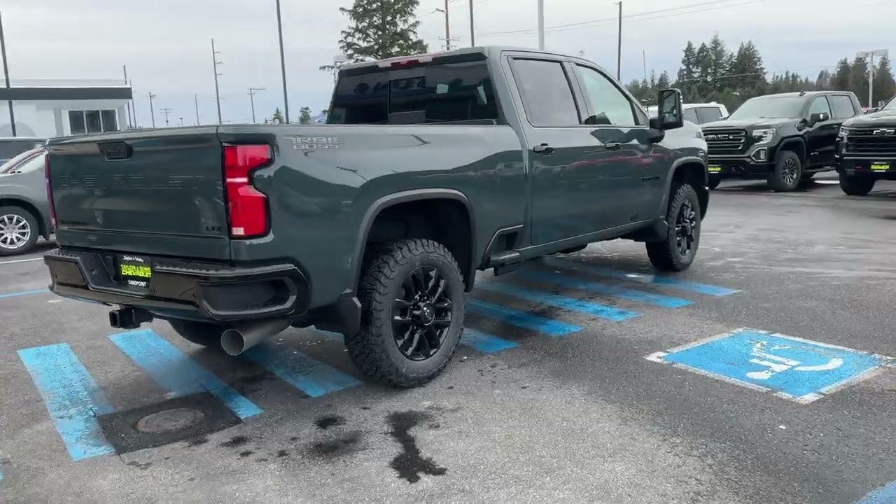 2026 Chevrolet Silverado 3500 LTZ Trail Boss Duramax Diesel in Cypress Gray - Taylor & Sons
