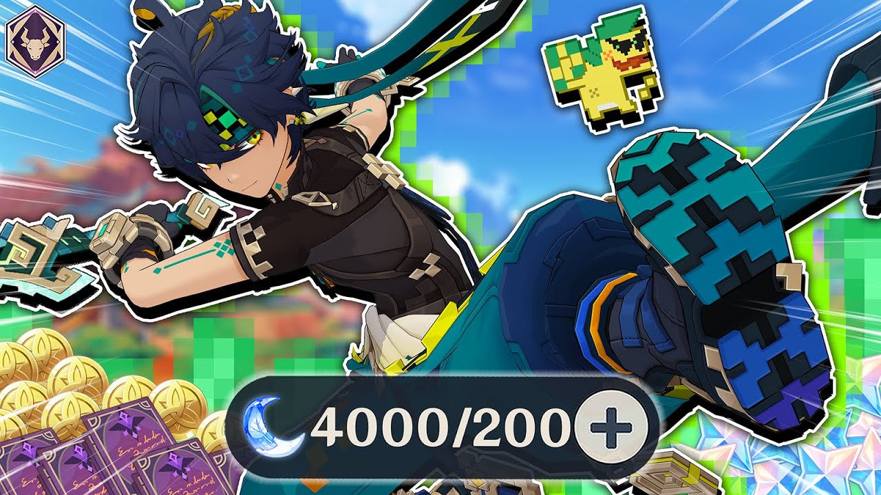 I Spent 5000 Resin on Kinich to Max him out in 1 DAY | Genshin Impact