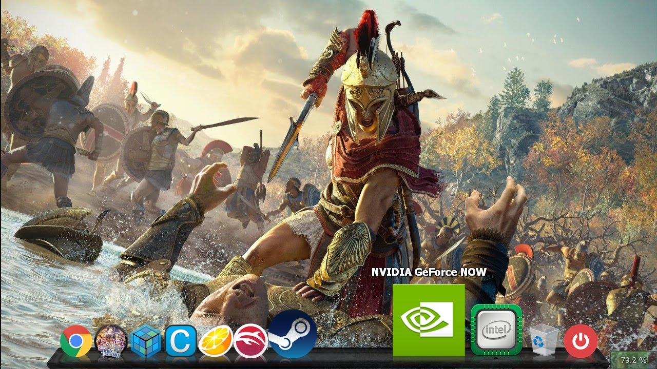GPD Win 2 - Assassins Creed Odyssey (GEFORCE NOW)