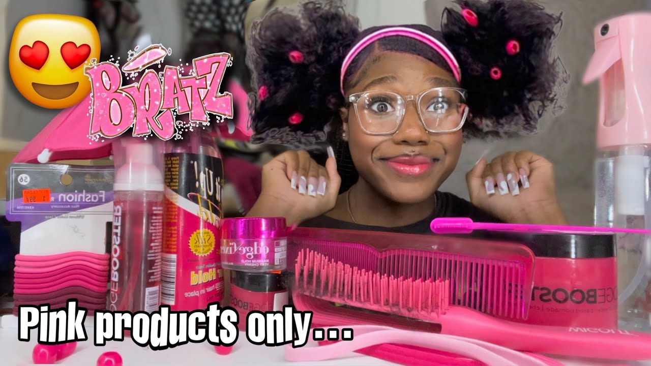 Делаю себе натуральные волосы с помощью продуктов Only PINK ~СТИЛЬ BRAT DOLL!