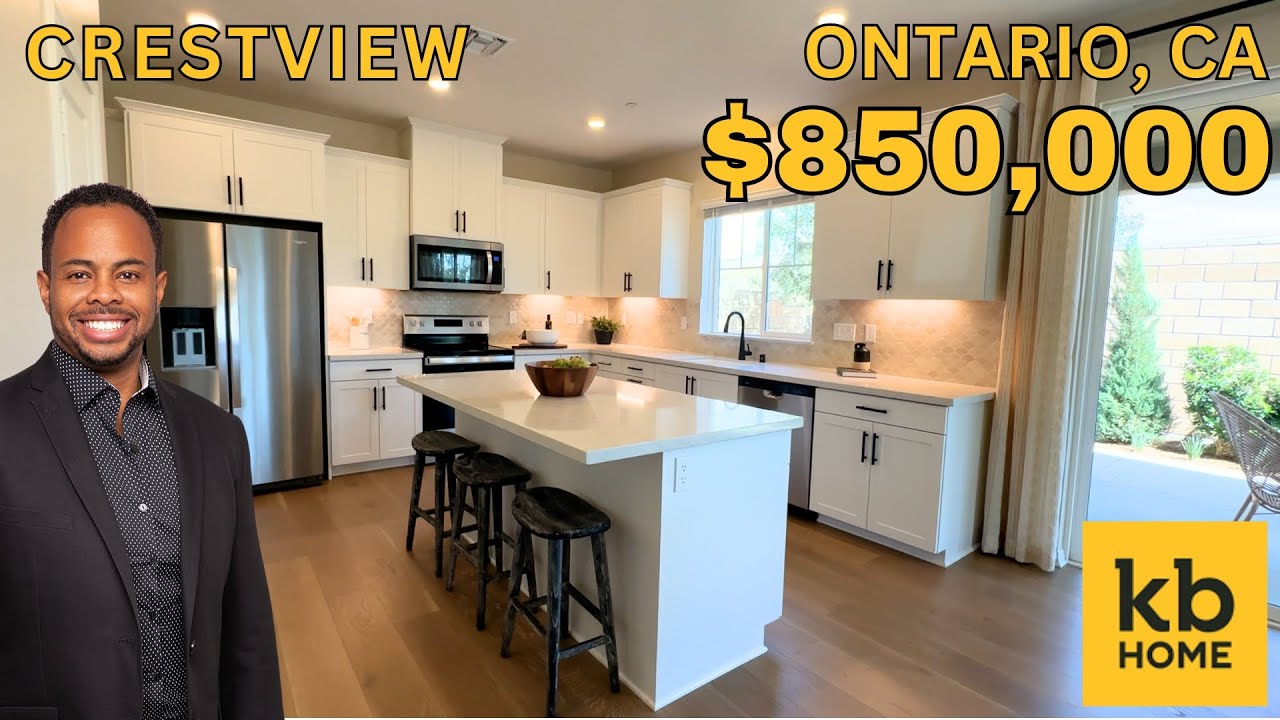 New Construction Home Tour | KB Homes Crestview Collection in Ontario, CA | Starting at $850K!