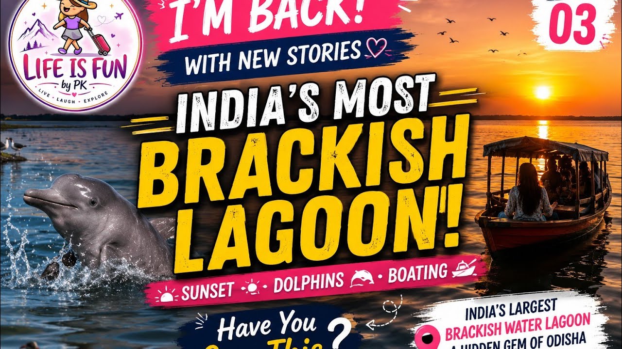 Have You Ever Heard of a Brackish Lagoon? 🐬 | Chilika Lake's Magical Sunset