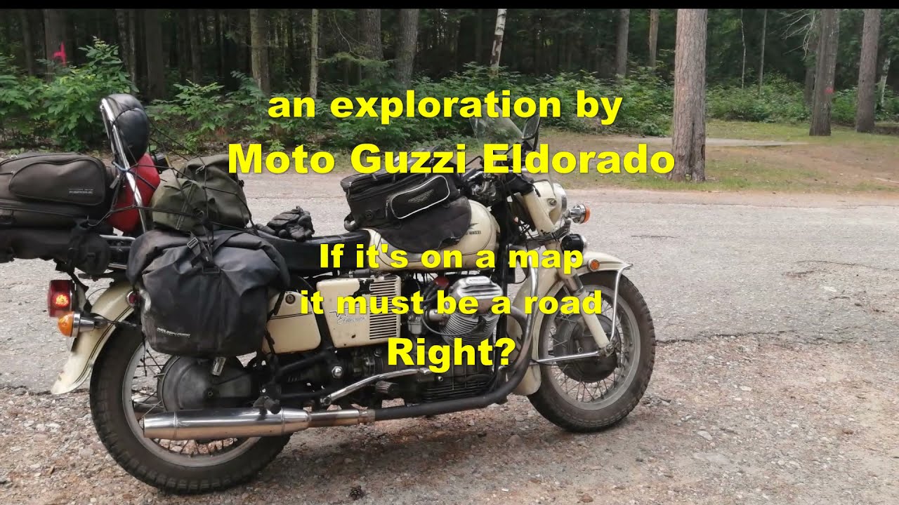 1972 Moto Guzzi Eldorado on the loose. If it's on a map, it must be a road - Right?