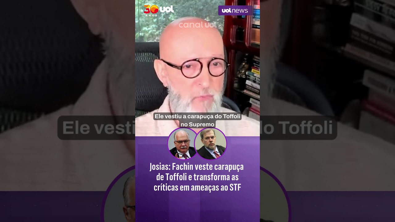 Fachin veste carapu&ccedil;a de Dias Toffoli no STF e na pr&oacute;pria democracia ao defender ministro | Josias