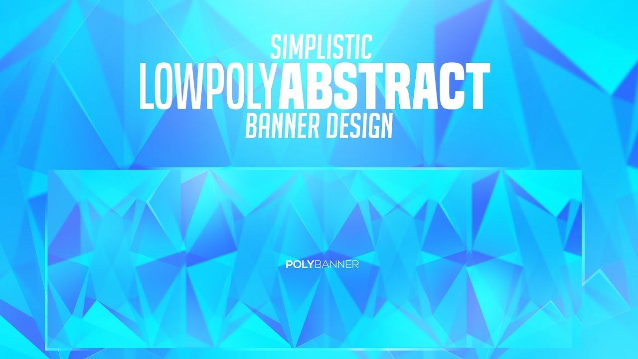 Photoshop Tutorial: Abstract LowPoly Banner Design