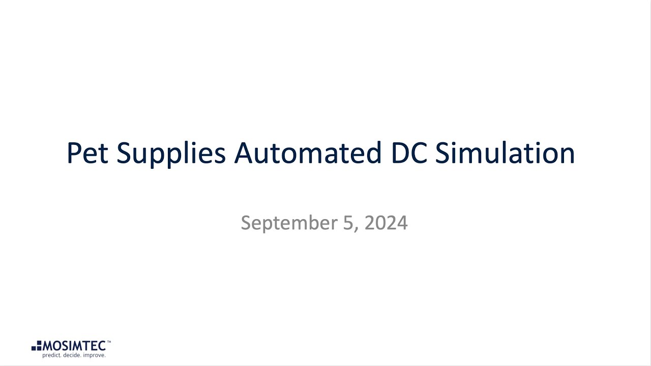 Automated Distribution Center Palletization Simulation for a Leading Pet Supply Company
