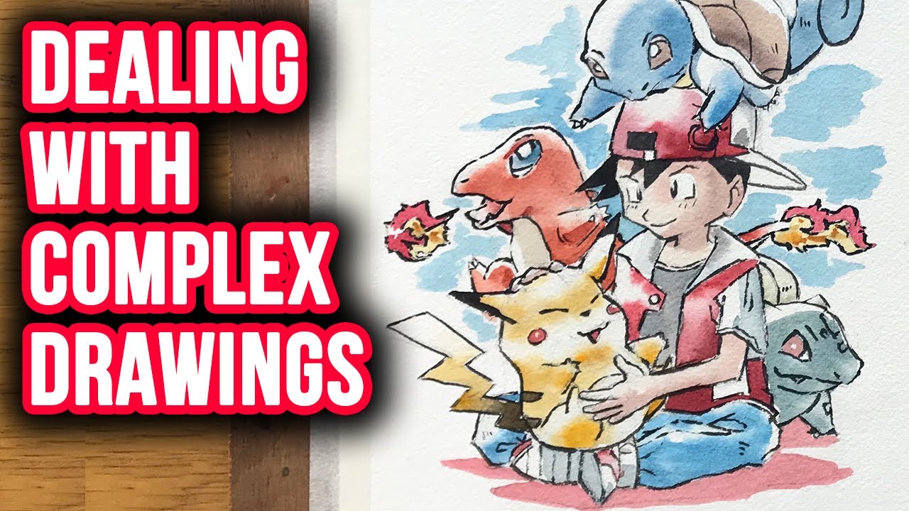 How to Deal With a Complex Drawing | Ken Sugimori Pokemon Artwork