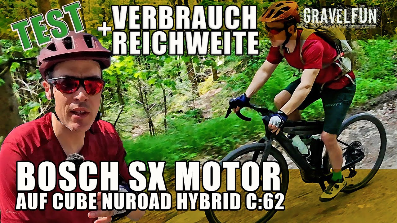 TEST: Verbrauchstest (Teil1/2) mit dem Bosch Performance SX im Cube Nuroad Hybrid C:62 SLX 400X