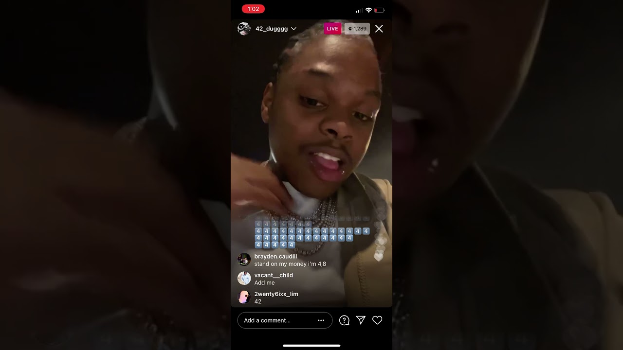 42 dugg ig live playing new music